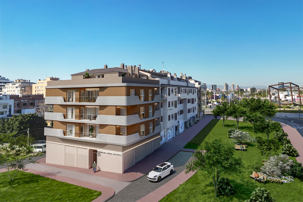 Vista general del Residencial "Ciudad Deportiva"