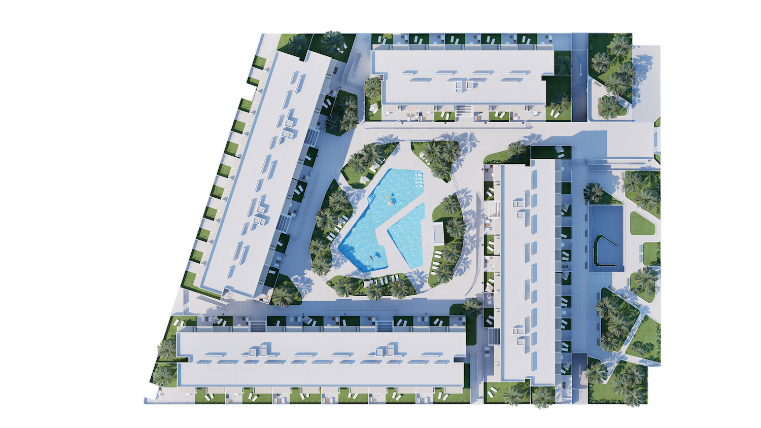 Vistas conjunto de bloques