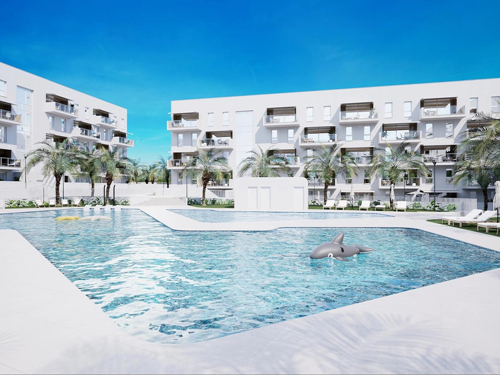 Vista de las viviendas de évia - Guadalupe - Murcia