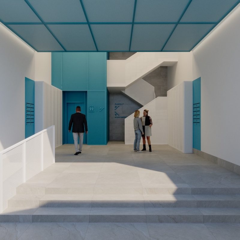 Entrada al edificio